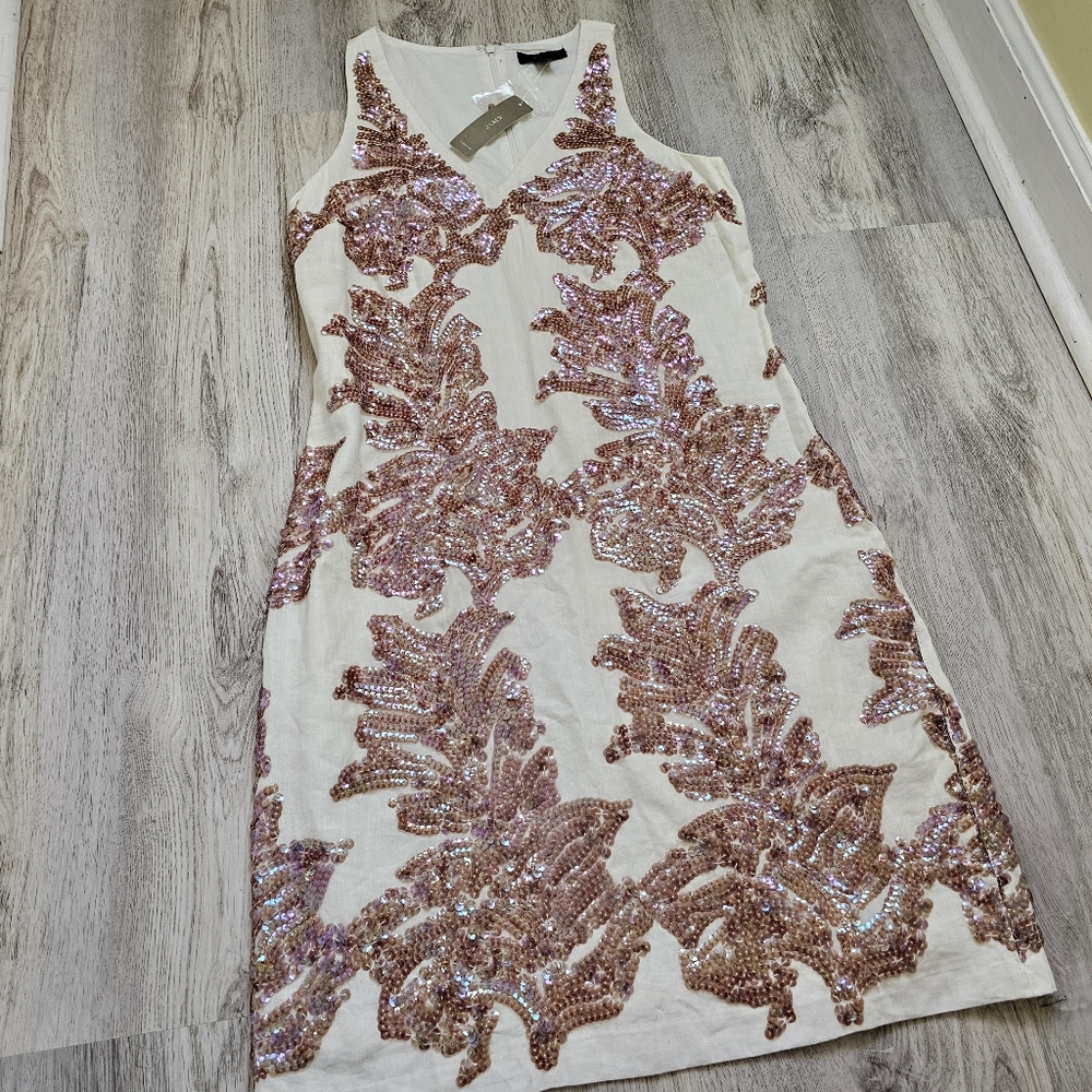 Nwt J. Crew Lined Sequin Mini Dress 0